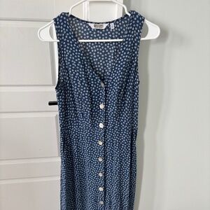 & Other Stories Buttonup Midi Floral Dress